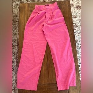 Zara hot pink pants